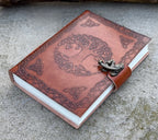 Handmade Tree of Life Embossed Leather Journal
