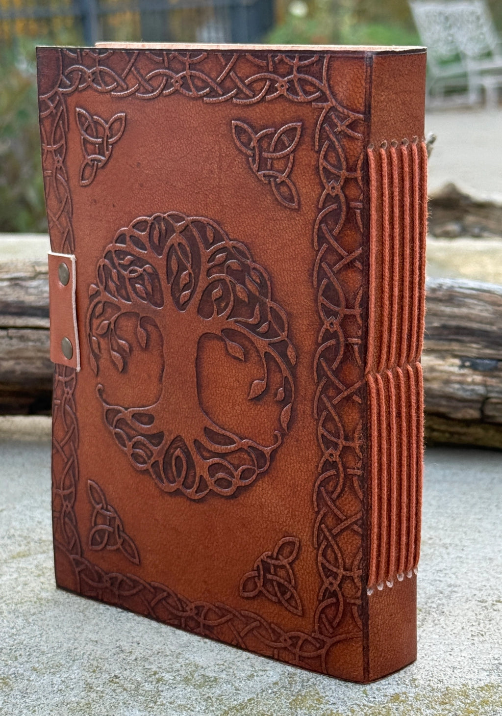 Handmade Tree of Life Embossed Leather Journal