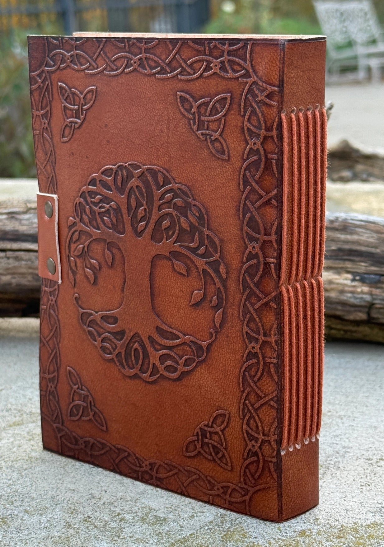 Handmade Tree of Life Embossed Leather Journal