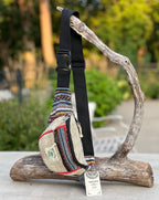 Boho Style Hemp Fanny Pack – Handmade Adjustable Waist & Crossbody Bag
