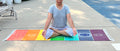 Organic Cotton 7 Chakra Yoga Mat Rug Comfortable And Perfect For Yoga, Meditation, Fitness, and Prayer | Non-toxic and Anti-slip