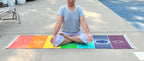 Organic Cotton 7 Chakra Yoga Mat Rug Comfortable And Perfect For Yoga, Meditation, Fitness, and Prayer | Non-toxic and Anti-slip