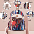 KayJayStyles Orange Patch Handmade Hemp Backpack from Nepal – Mini, Daypack & Large Sizes - DharmaObjects