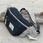 Boho Style Hemp Fanny Pack – Handmade Adjustable Waist & Crossbody Bag