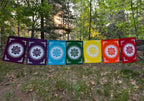 Chakra Banner Seven Chakra Prayer Flag, Prayer Flag Hanging