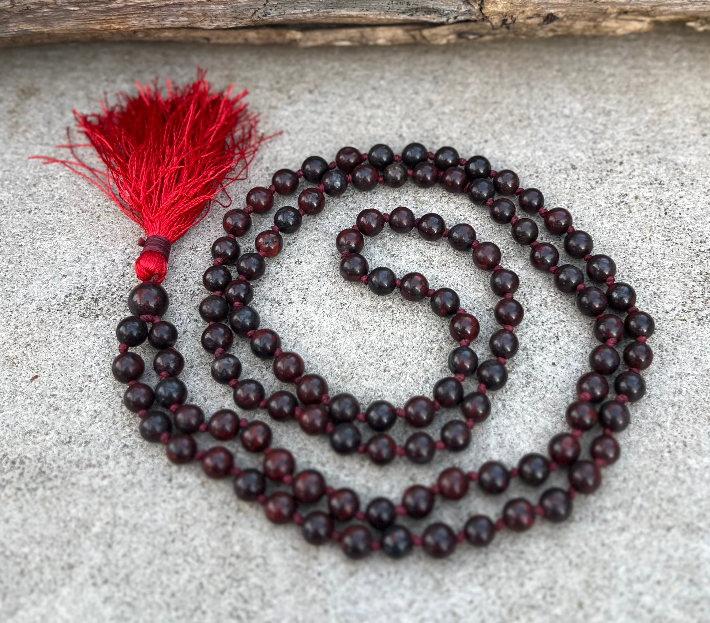 Gemstone Dragon Blood 108 Beads Prayer Mala
