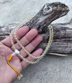 Tibetan Buddhist Mala / Rosary 108 Glass Beads / Free Mala Pouch
