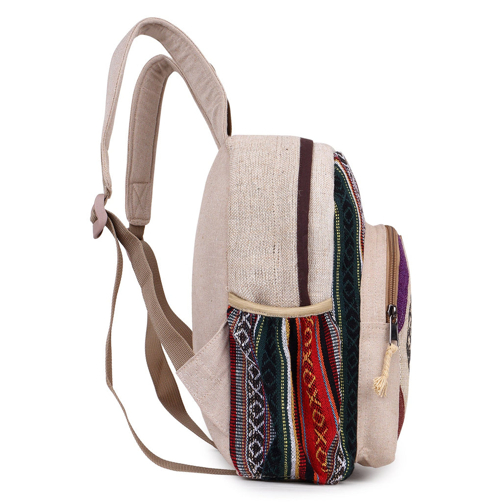 KayJayStyles Tree of Life Handmade Hemp Backpack from Nepal – Mini, Daypack & Large Sizes - DharmaObjects