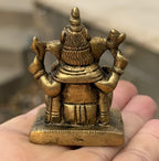 Small Ganesha Statue Solid Brass Handcrafted In India - DharmaObjects