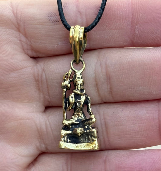 Shiva Brass Pendant - Hindu God Of Transformation and Power