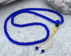 Tibetan Buddhist Mala / Rosary 108 Glass Beads / Free Mala Pouch