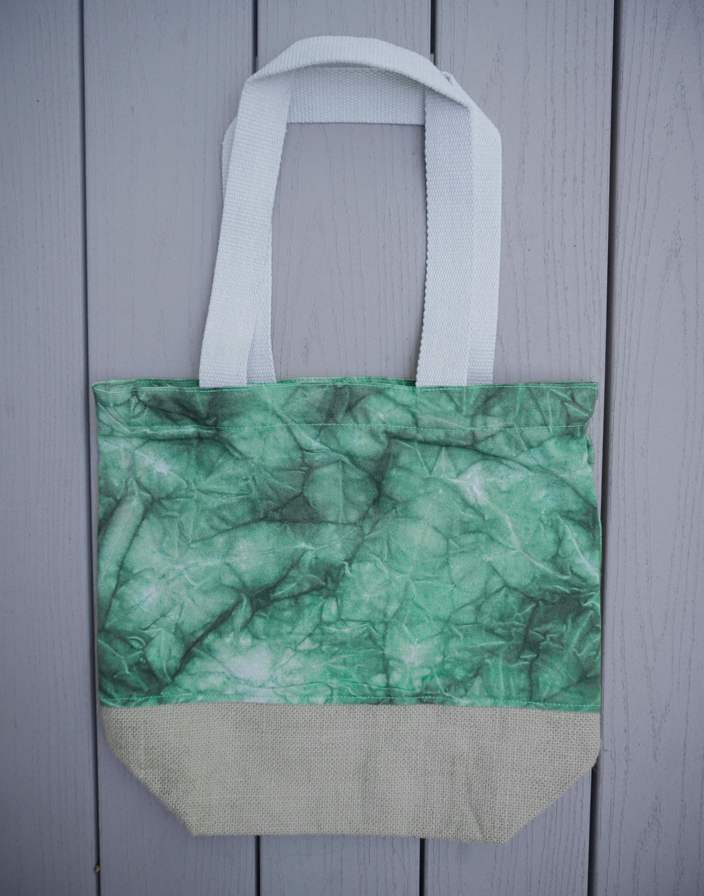 Tie Dye Canvas Jute Tote Bag