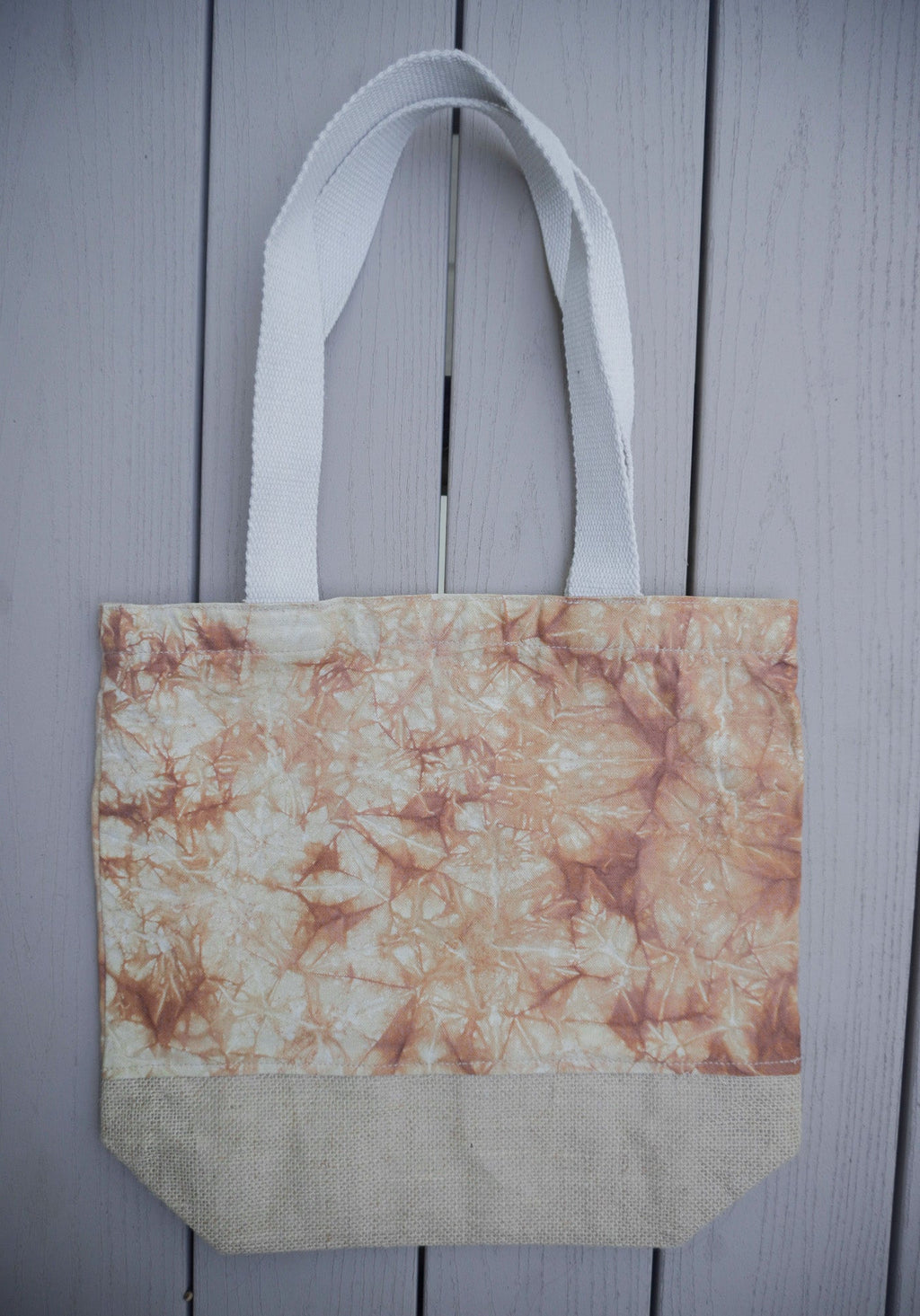 Tie Dye Canvas Jute Tote Bag