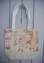 Tie Dye Canvas Jute Tote Bag