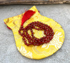 Carnelian Mala 108 Beads – Hand Knotted Gemstone Meditation Prayer Necklace