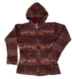 Patchwork Embroidered Hoodie Jacket - Handcrafted in Nepal - DharmaObjects