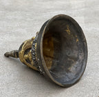 Tibetan Buddhist Old Brass Buddha Stupa Pagoda 6.5 Inches Tall