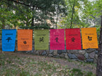 All Natural Handmade Tibetan Style Affirmation Flags - Peace, Happiness, Courage, Love, Tranquility, Wisdom - DharmaObjects