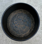 Large Tibetan Singing Bowl Set | Hand Painted Meditation Bowl with Mallet & Ring Cushion for Sound Healing - DharmaObjects