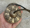 Tibetan Buddhist Meditation Yoga 8 Lucky Symbols Tingsha Cymbal Bell Chimes With Pouch