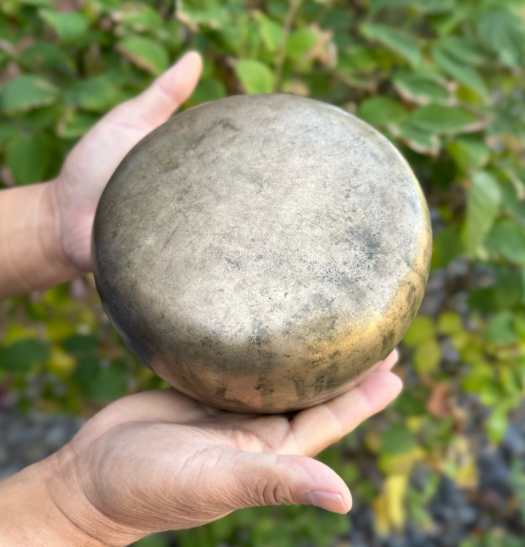 Mani Antique Rare Singing Bowl From Himalaya 5.75 Inches - DharmaObjects