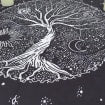 Tree Of Life Altar Cloth Tarot Witchcraft Table Cloth Cover Wall Decor 36 X 36 Inches