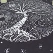 Tree Of Life Altar Cloth Tarot Witchcraft Table Cloth Cover Wall Decor 36 X 36 Inches