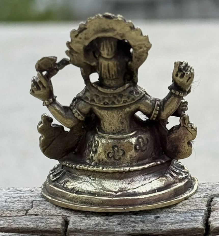 Small Brass Ganesha statue For Wisdom And Wealth From Nepal