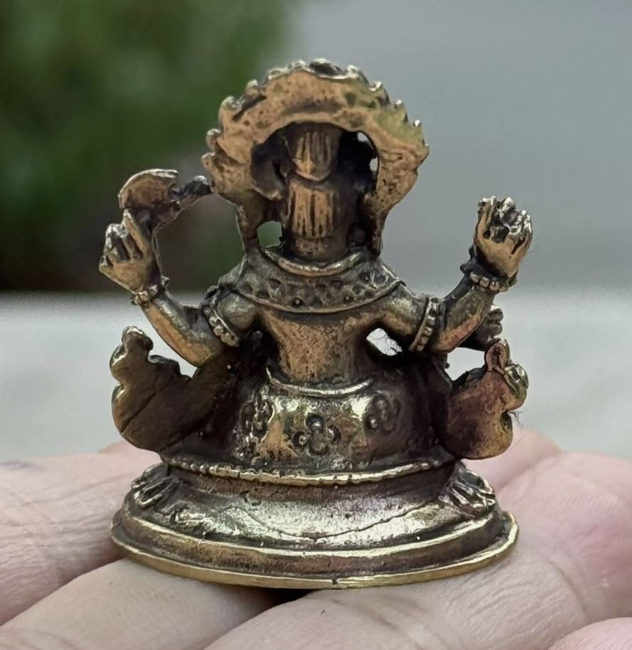 Small Brass Ganesha statue For Wisdom And Wealth From Nepal