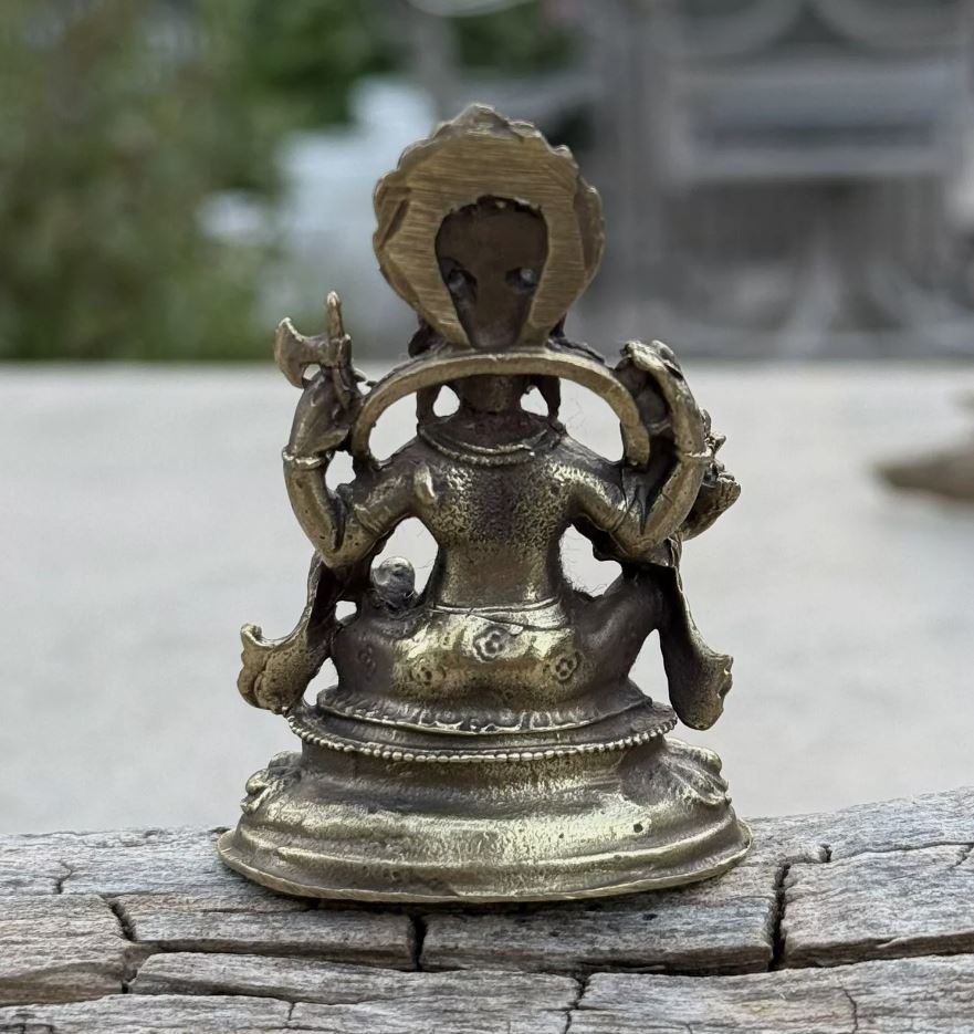 Small Brass Ganesha statue For Wisdom And Wealth From Nepal