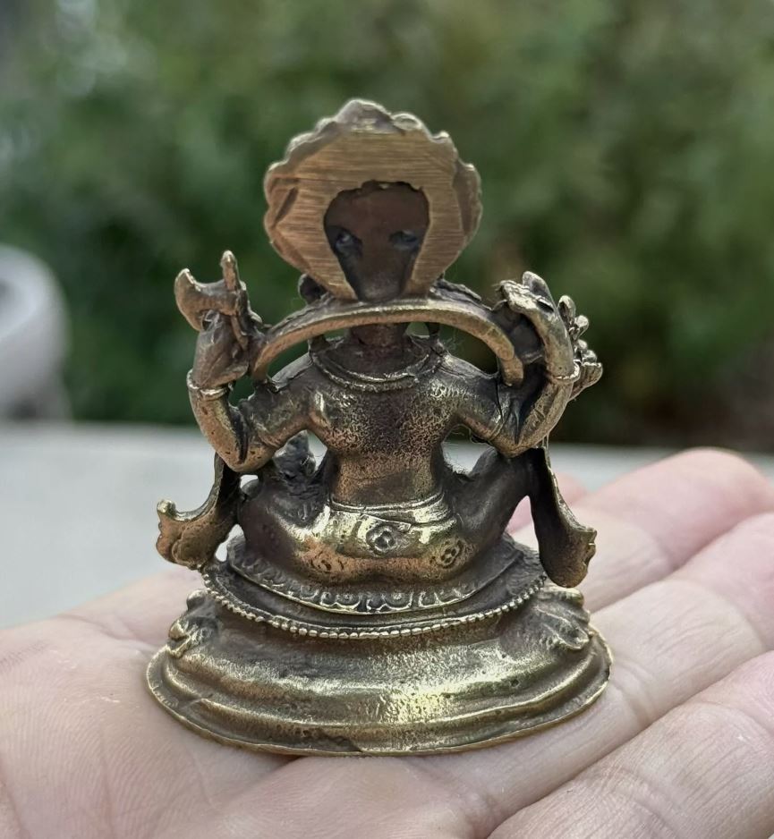 Small Brass Ganesha statue For Wisdom And Wealth From Nepal