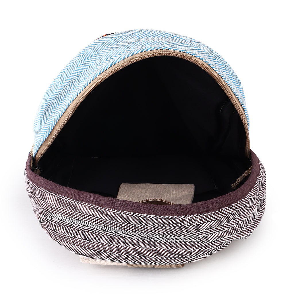 KayJayStyles Green Patch Handmade Hemp Backpack from Nepal – Mini, Daypack & Large Sizes - DharmaObjects