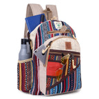 KayJayStyles Orange Patch Handmade Hemp Backpack from Nepal – Mini, Daypack & Large Sizes - DharmaObjects