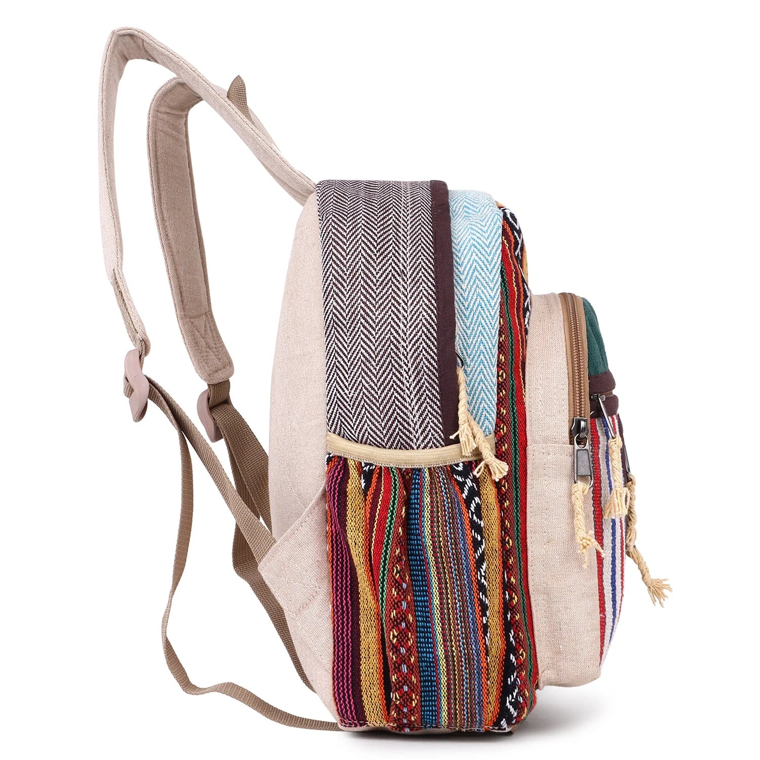 KayJayStyles Green Patch Handmade Hemp Backpack from Nepal – Mini, Daypack & Large Sizes - DharmaObjects
