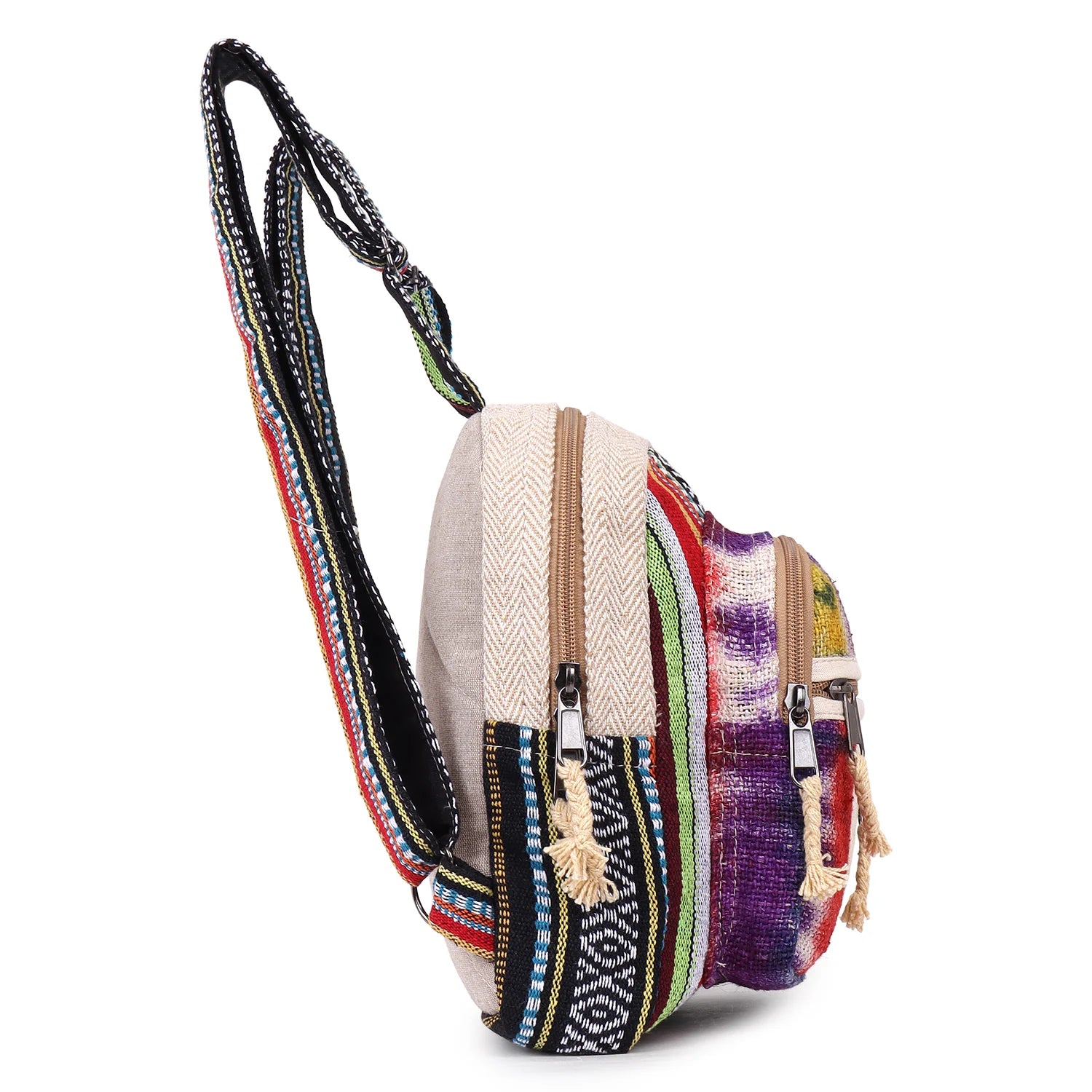 KayJayStyles Tie-Dye Handmade Hemp Backpack from Nepal – Mini, Daypack & Large Sizes - DharmaObjects