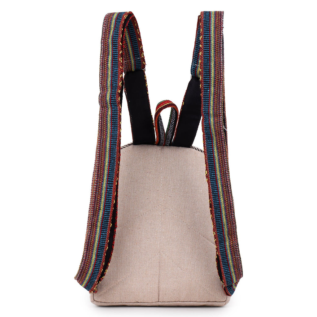 KayJayStyles Green Patch Handmade Hemp Backpack from Nepal – Mini, Daypack & Large Sizes - DharmaObjects