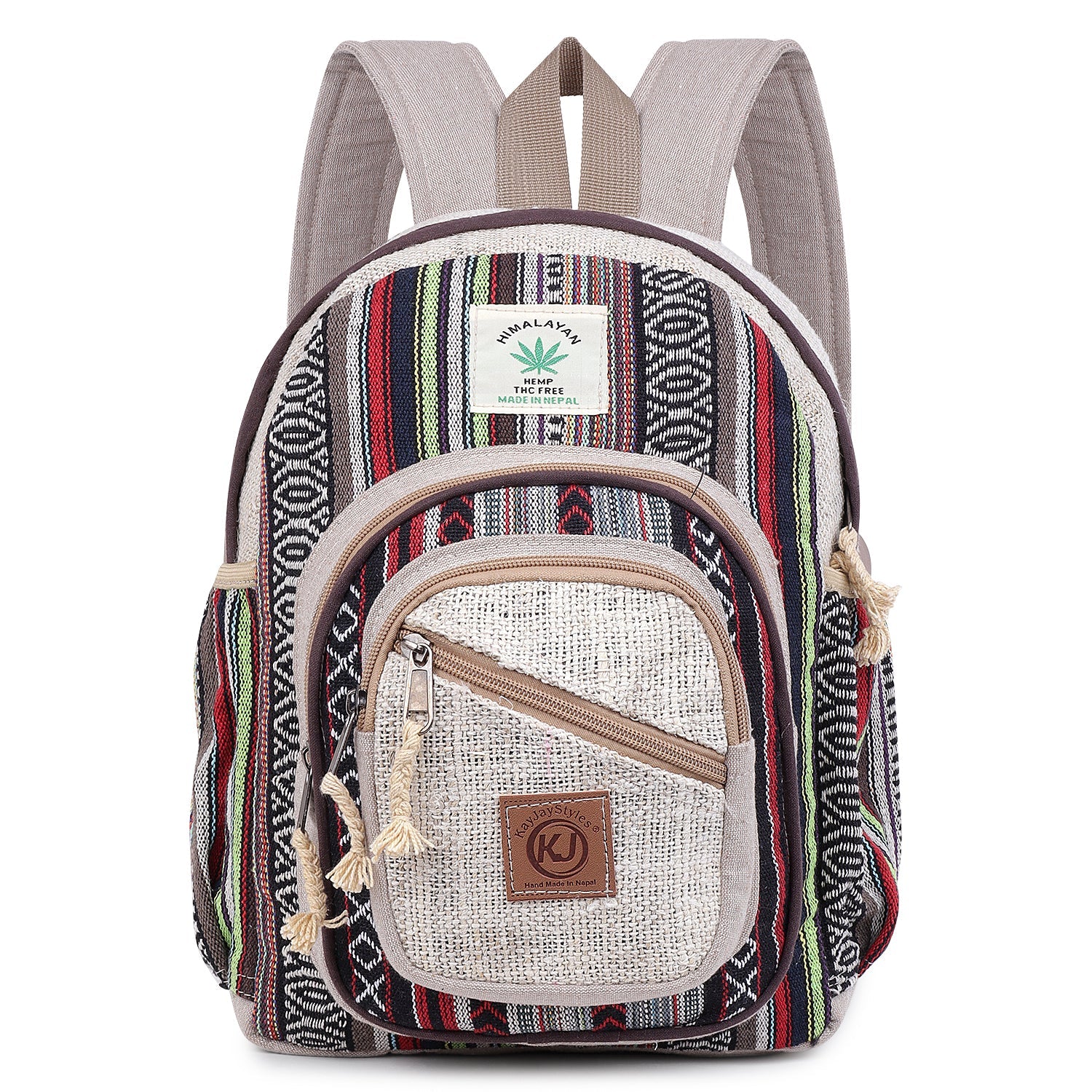 KayJayStyles Handmade Hemp Backpack from Nepal – Mini, Daypack & Large Sizes - DharmaObjects