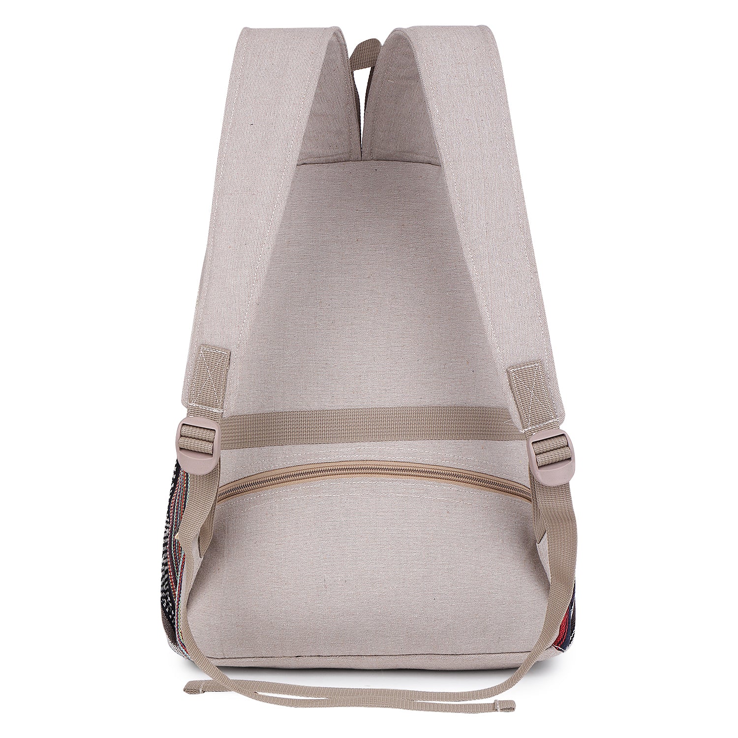 KayJayStyles Natural Handmade Large Multi Pocket Hemp Nepal Backpack - DharmaObjects