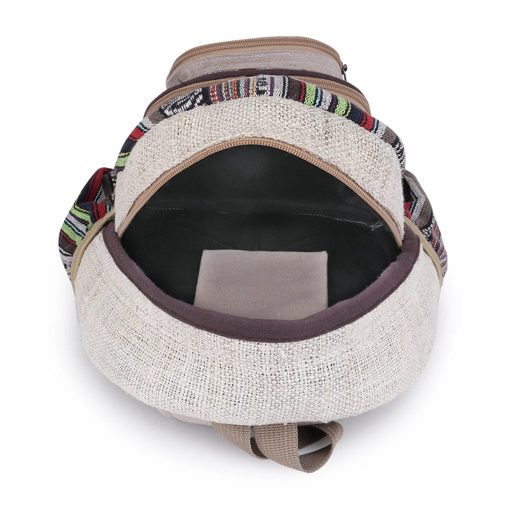 KayJayStyles Handmade Hemp Backpack from Nepal – Mini, Daypack & Large Sizes - DharmaObjects