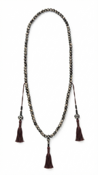 Natural Buffalo Bone Tibetan Om 108 Beads Prayer Mala - DharmaObjects