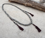 Natural Buffalo Bone 108 Bead Meditation Mala | Tibetan Prayer Beads with Mala Counter | Buddhist Japa Mala | Yoga Meditation Necklace Gift - DharmaObjects