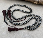 Natural Buffalo Bone 108 Bead Meditation Mala | Tibetan Prayer Beads with Mala Counter | Buddhist Japa Mala | Yoga Meditation Necklace Gift - DharmaObjects