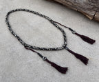 Natural Buffalo Bone 108 Bead Meditation Mala | Tibetan Prayer Beads with Mala Counter | Buddhist Japa Mala | Yoga Meditation Necklace Gift - DharmaObjects
