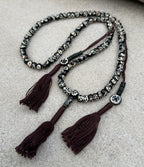 Natural Buffalo Bone 108 Bead Meditation Mala | Tibetan Prayer Beads with Mala Counter | Buddhist Japa Mala | Yoga Meditation Necklace Gift - DharmaObjects
