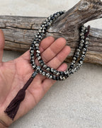 Natural Buffalo Bone 108 Bead Meditation Mala | Tibetan Prayer Beads with Mala Counter | Buddhist Japa Mala | Yoga Meditation Necklace Gift - DharmaObjects