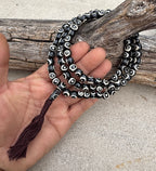 Natural Buffalo Bone 108 Bead Meditation Mala | Tibetan Prayer Beads with Mala Counter | Buddhist Japa Mala | Yoga Meditation Necklace Gift - DharmaObjects