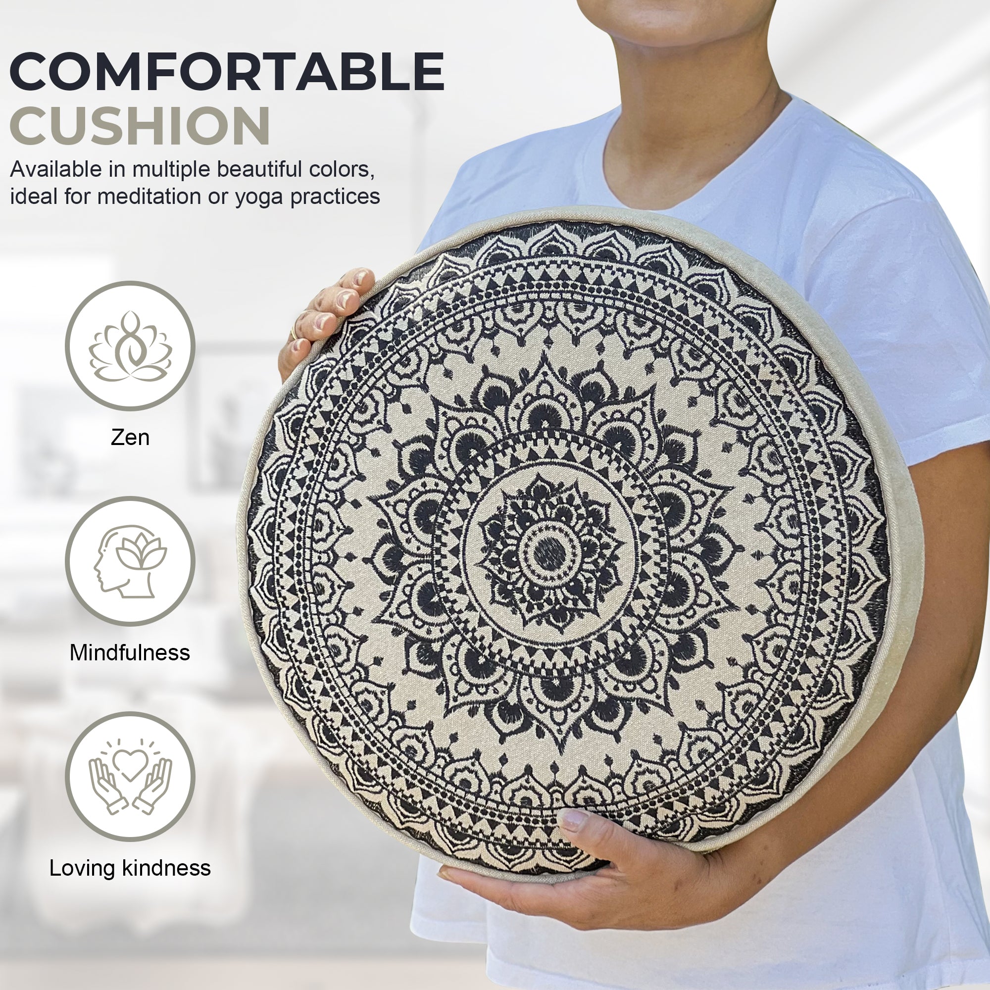 Tibetan Meditation Cushion Pillow Zen Zafu