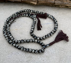 Natural Buffalo Bone Tibetan Om 108 Beads Prayer Mala - DharmaObjects