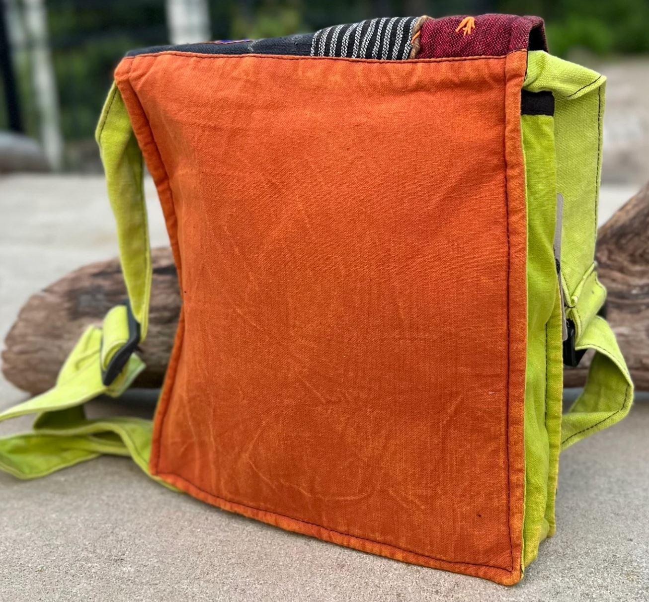 Handmade Hippie Cross Body Bag, Travel Sling Bag, Vegan Passport Bag, Travel Cute Purse, Hippie Shoulder Bag, Fair Trade