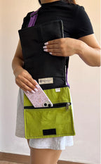 Handmade Hippie Cross Body Bag, Travel Sling Bag, Vegan Passport Bag, Travel Cute Purse, Hippie Shoulder Bag, Fair Trade